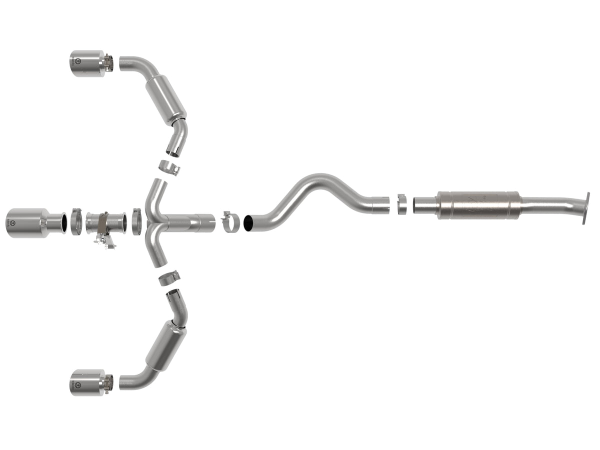 aFe Gemini XV 3in to 2-1/2in SS Cat-Back Exhaust | Toyota GR Corolla (23-24) (49-36070-P)