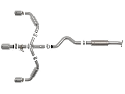 aFe Gemini XV 3in to 2-1/2in SS Cat-Back Exhaust | Toyota GR Corolla (23-24) (49-36070-P)