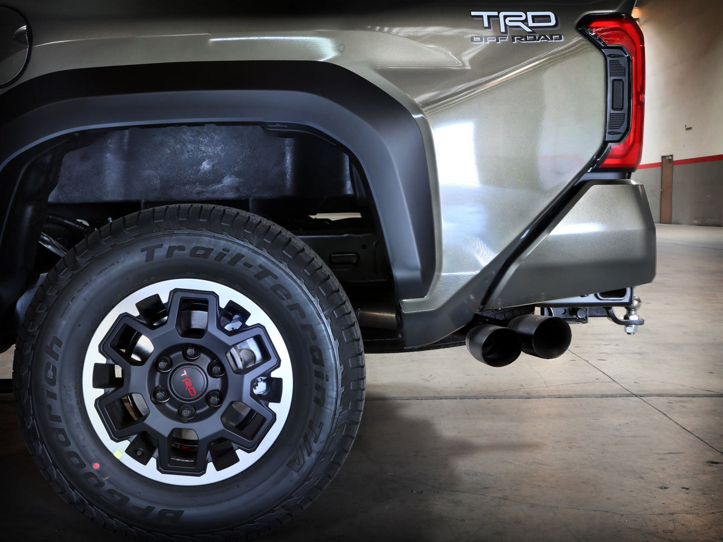 aFe Power 24-25 Toyota Tacoma L4-2.4L (t) Vulcan Series 2.5in to 3in Cat-Back w/ Black Tip (49-36078-B)