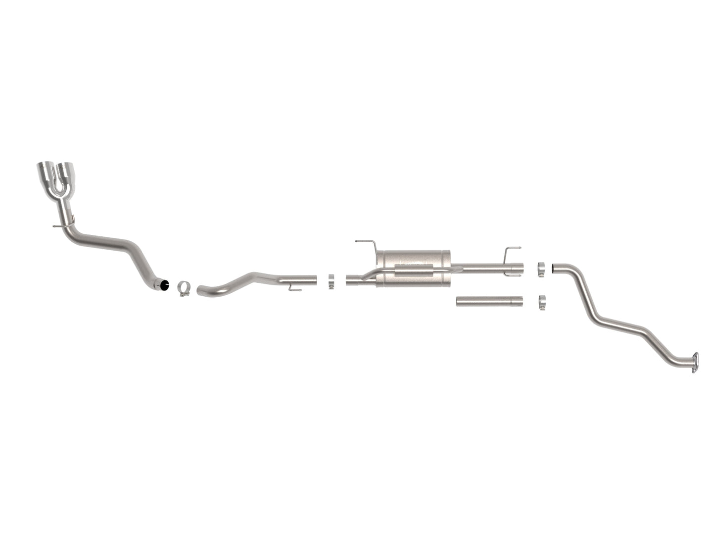 aFe Power 24-25 Toyota Tacoma L4-2.4L (t) Vulcan Series 2.5in to 3in Cat-Back w/ Polished Tip (49-36078-P)