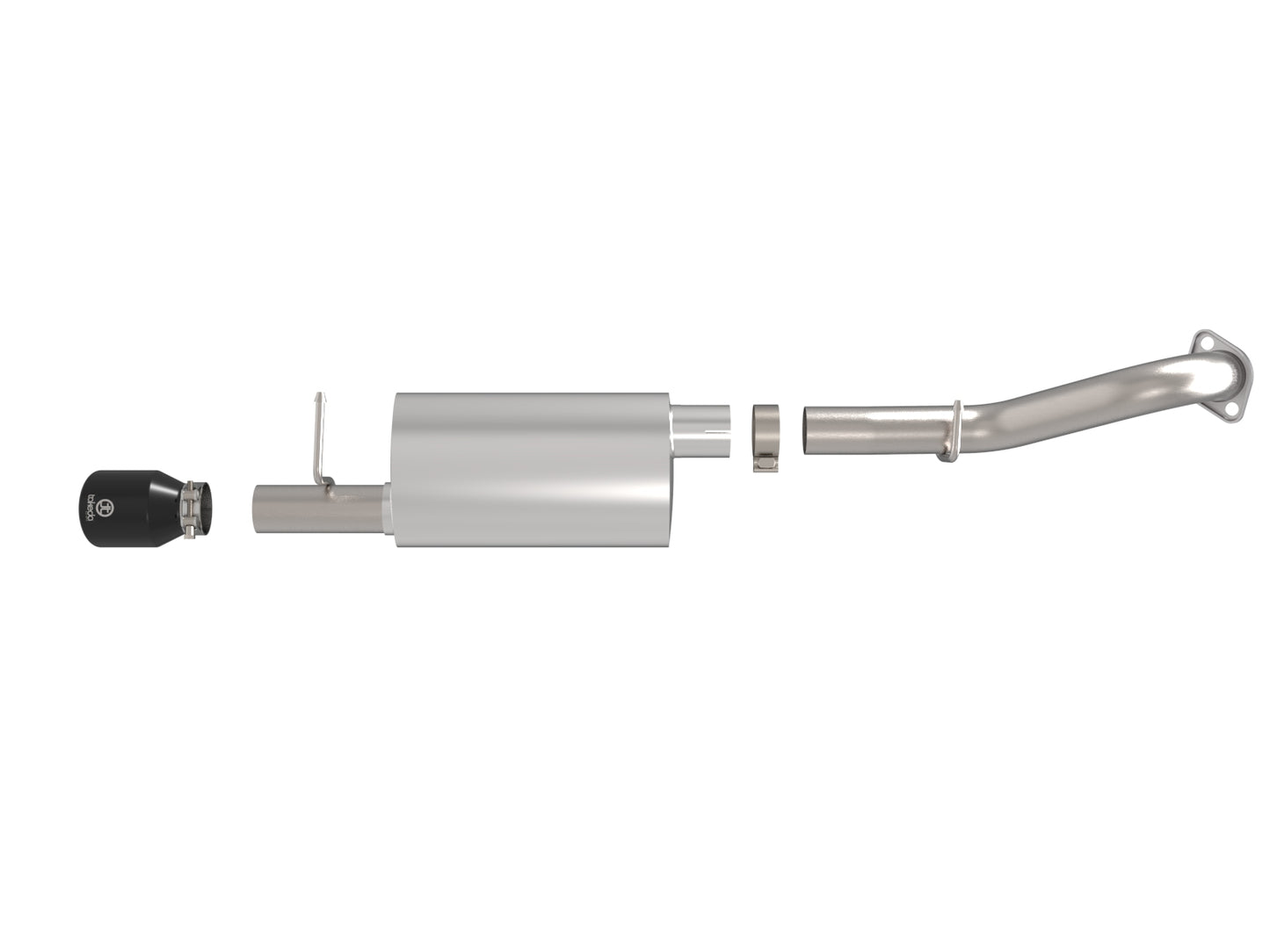 aFe 14-19 Toyota Corolla 1.8L Takeda 2.5in SS Axle-Back Exhaust w/ Black Tip (49-36083-B)