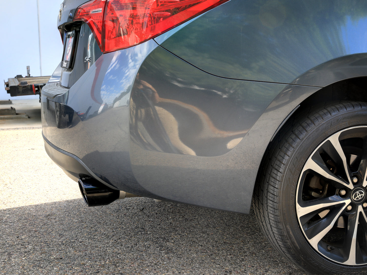 aFe 14-19 Toyota Corolla 1.8L Takeda 2.5in SS Axle-Back Exhaust w/ Black Tip (49-36083-B)