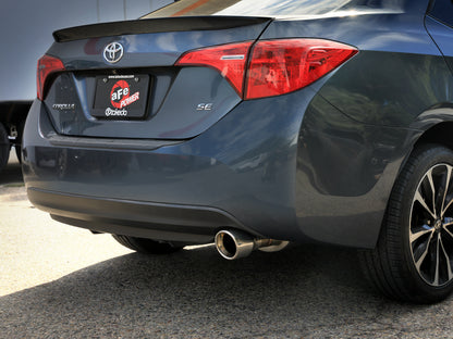 aFe 14-19 Toyota Corolla Takeda 2.5in SS Axle-Back Exhaust | Corolla (14-21) (49-36083-P)