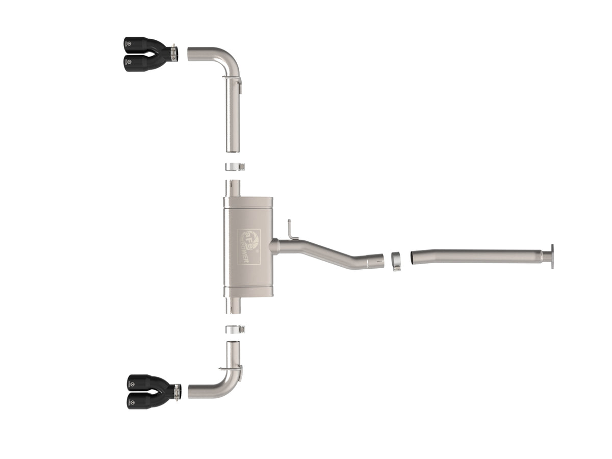aFe 2.5L SS-304 Cat-Back Exhaust w/ Black Tips | Lexus NX250 (22-25) (49-36084-B)