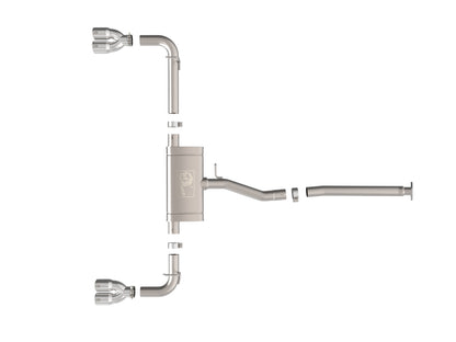 aFe 2.5L SS-304 Cat-Back Exhaust w/ Polished Tips | Lexus NX250 (22-25) (49-36084-P)