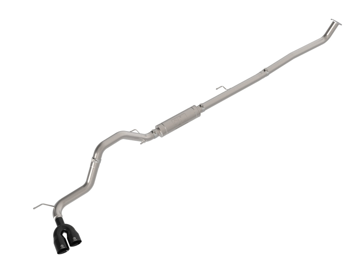 aFe 49-36088-B Vulcan SS 3in Rear Side Exit Exhaust w/ Black Tip For Toyota Hilux