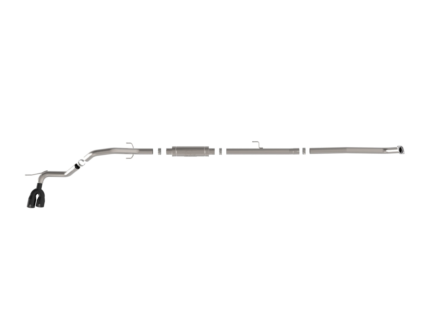 aFe 49-36088-B Vulcan SS 3in Rear Side Exit Exhaust w/ Black Tip For Toyota Hilux