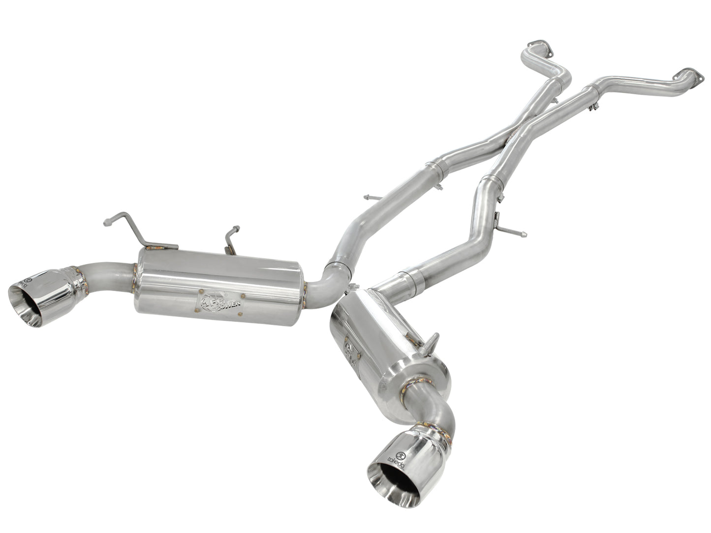 aFe Takeda 2.5in SS Cat-Back Exhaust w/ Polished Tips | Nissan 370Z V6 (09-13) (49-36107)