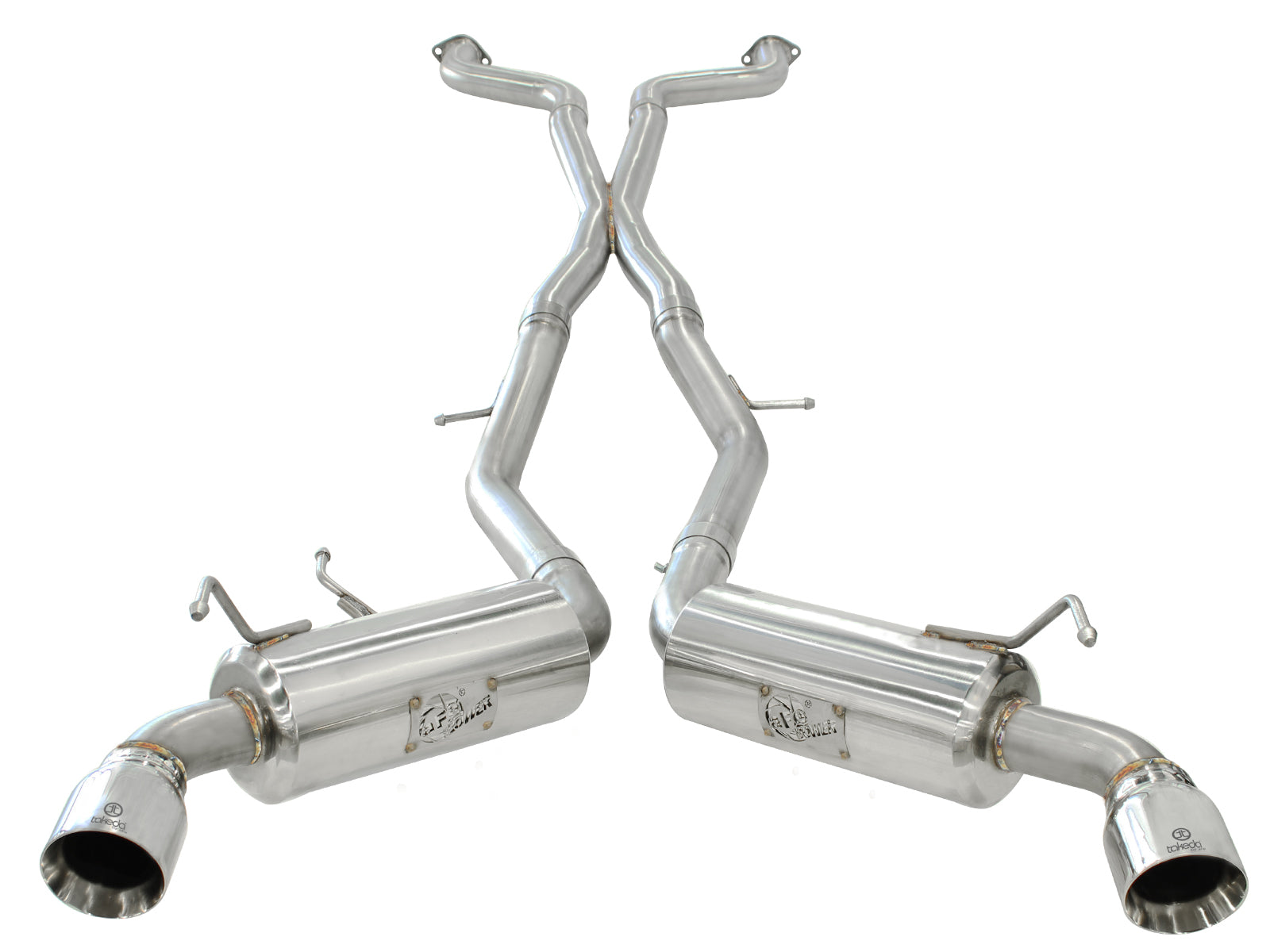 aFe Takeda 2.5in SS Cat-Back Exhaust w/ Polished Tips | Nissan 370Z V6 (09-13) (49-36107)