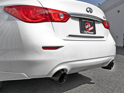 aFe Takeda 2.5in SS Axle-Back Exhaust | Infiniti Q50 (16-24) (49-36130NM-C)