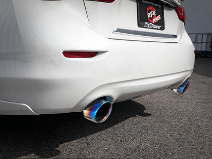 aFe Takeda 2.5in SS Axle-Back Exhaust | Infiniti Q50 (16-24) (49-36130NM-C)