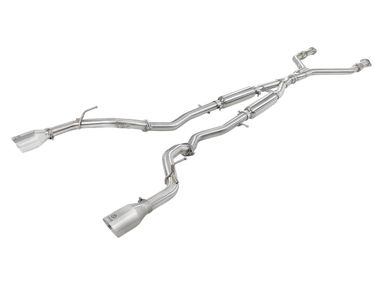 aFe Takeda 2.5in SS Cat-Back Exhaust | Infiniti Q50 (16-24) (49-36132NM-C)