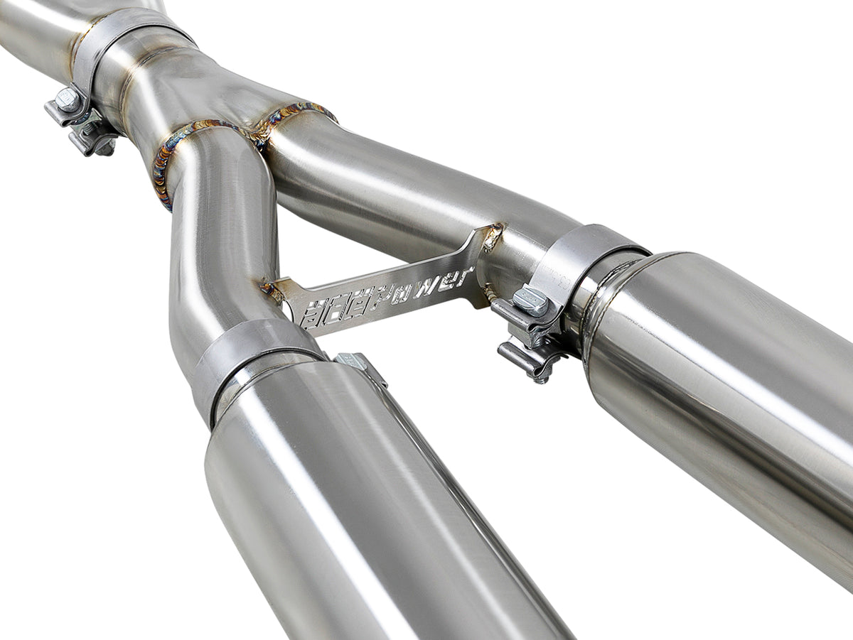 aFe Takeda 2.5in SS Cat-Back Exhaust | Infiniti Q50 (16-24) (49-36132NM-C)