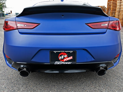 aFe Takeda 2.5in SS Cat-Back Exhaust | Infiniti Q60 (17-22) (49-36134NM-C)