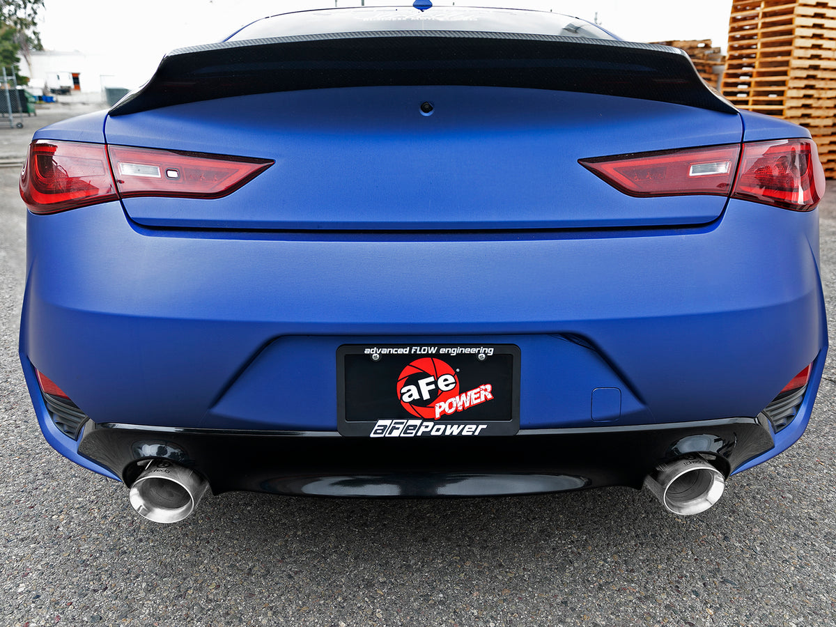 aFe Takeda 2.5in SS Cat-Back Exhaust | Infiniti Q60 (17-22) (49-36134NM-C)