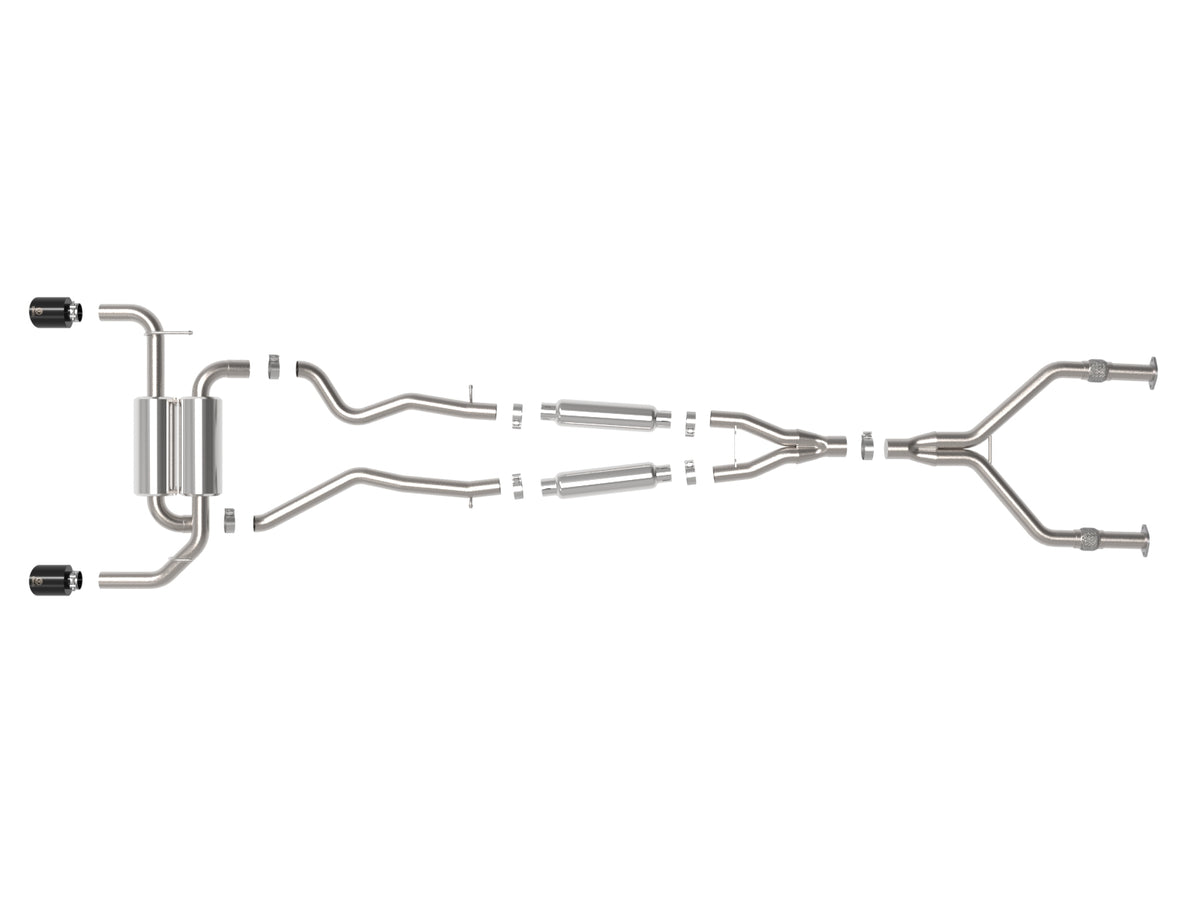 aFe Takeda 2.5in SS Cat-Back Exhaust | Infiniti Q50 3.7L (14-15) (49-36136-C)