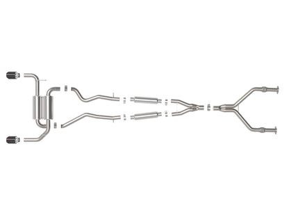 aFe Takeda 2.5in SS Cat-Back Exhaust | Infiniti Q50 3.7L (14-15) (49-36136-C)