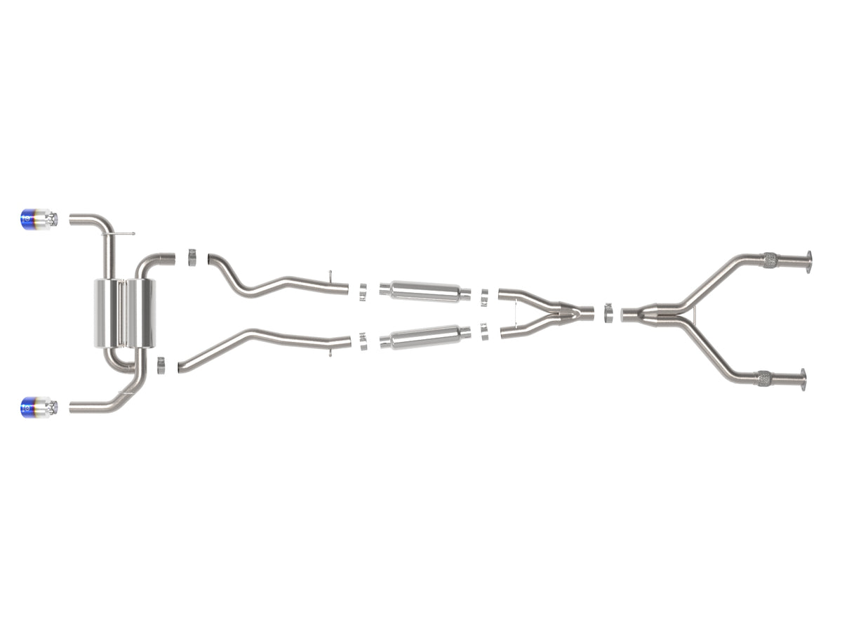 aFe Takeda 2.5in SS Cat-Back Exhaust | Infiniti Q50 3.7L (14-15) (49-36136-C)