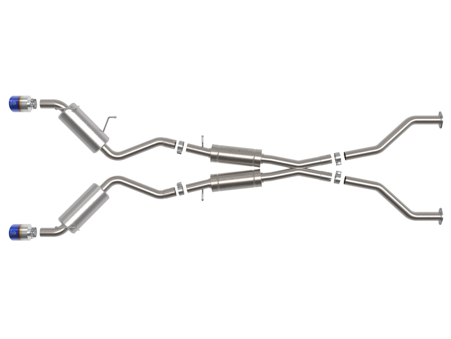 aFe Takeda Blue Flame Tip Cat-Back Exhaust System | Nissan 370Z (09-20) (49-36139-L)