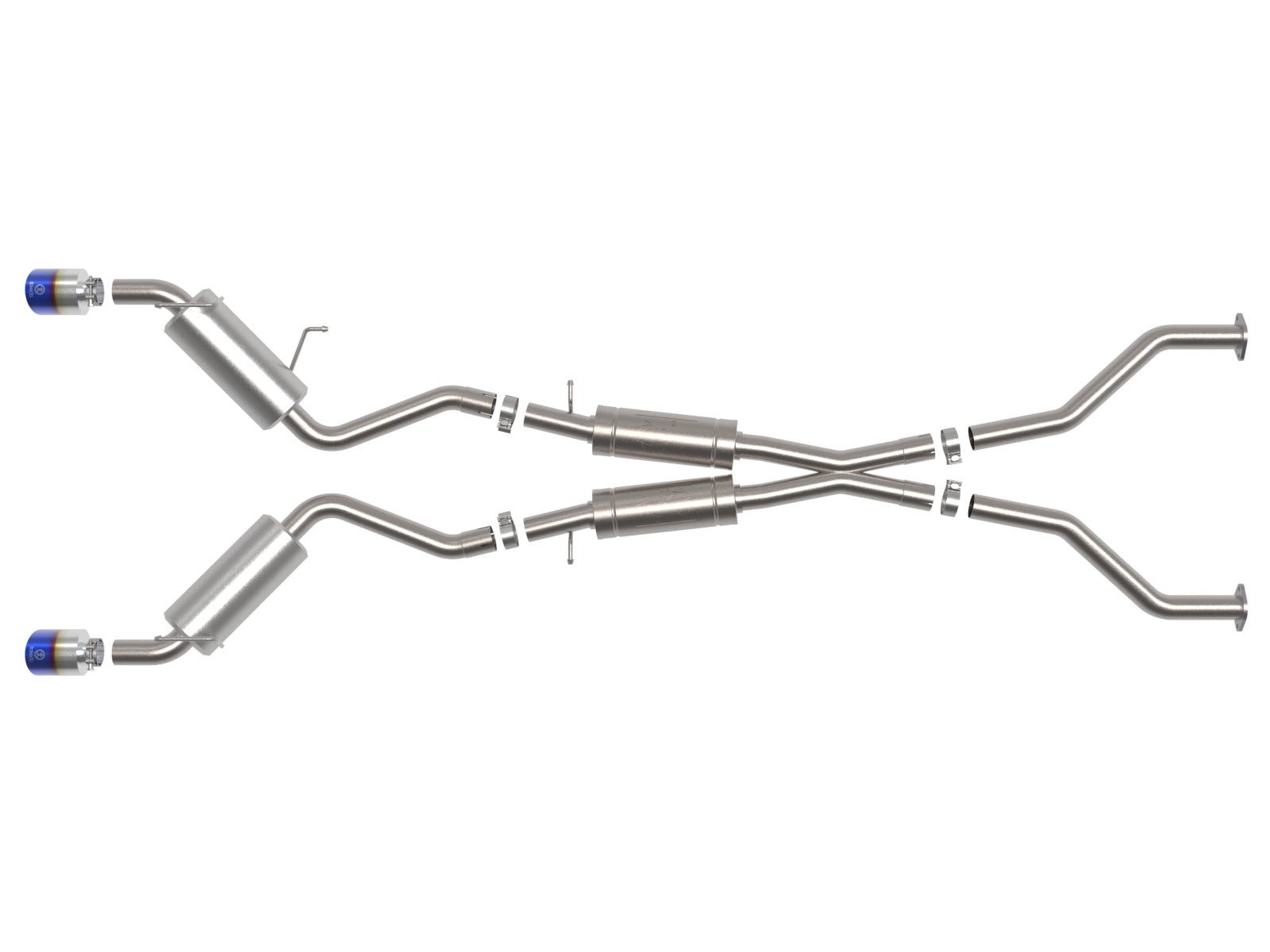 aFe Takeda Blue Flame Tip Cat-Back Exhaust System | Nissan 370Z (09-20) (49-36139-L)