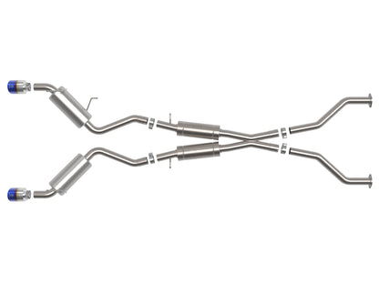 aFe Takeda Blue Flame Tip Cat-Back Exhaust System | Nissan 370Z (09-20) (49-36139-L)