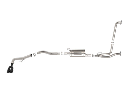 aFe 49-36140-B Vulcan SS Cat-back Exhaust w/ Black Tips For Nissan 22+