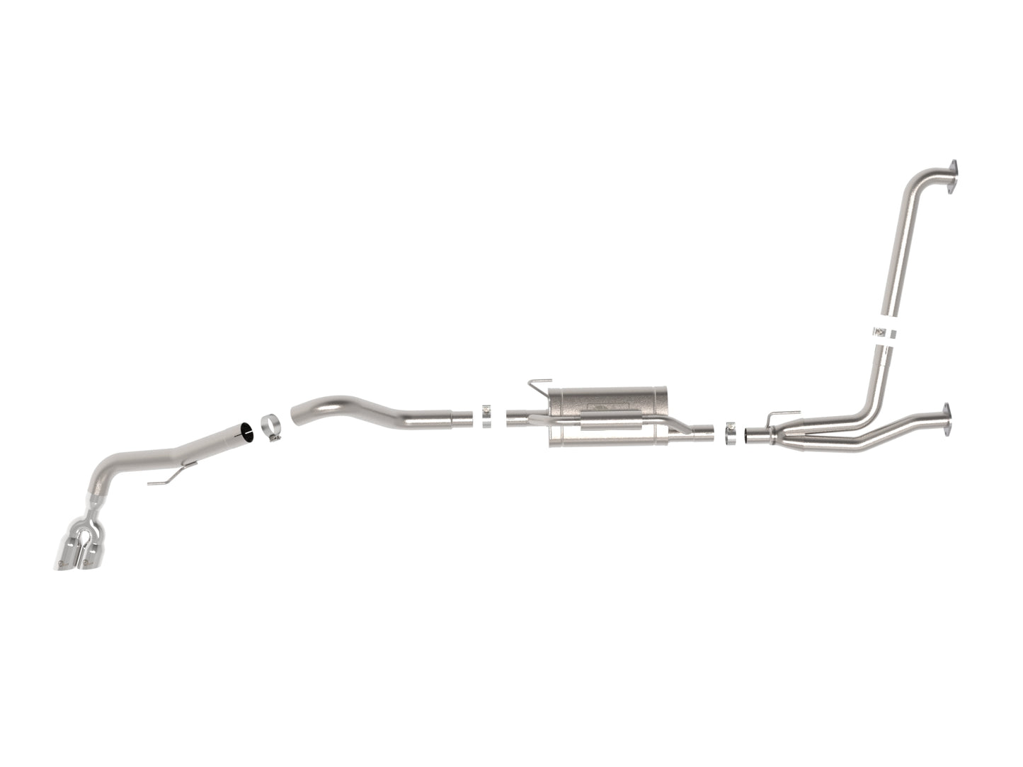 aFe 49-36140-P SS Cat-back Exhaust w/ Polished Tips For Nissan Frontier 22+