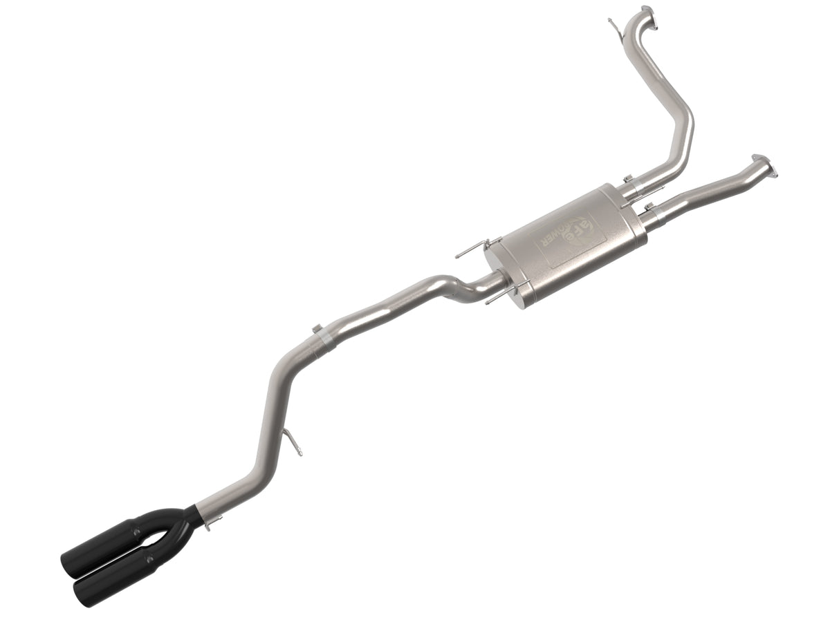 aFe 49-36143-B Cat-Back Exhaust 3in SS Black Tip For Nissan Armada 25-26