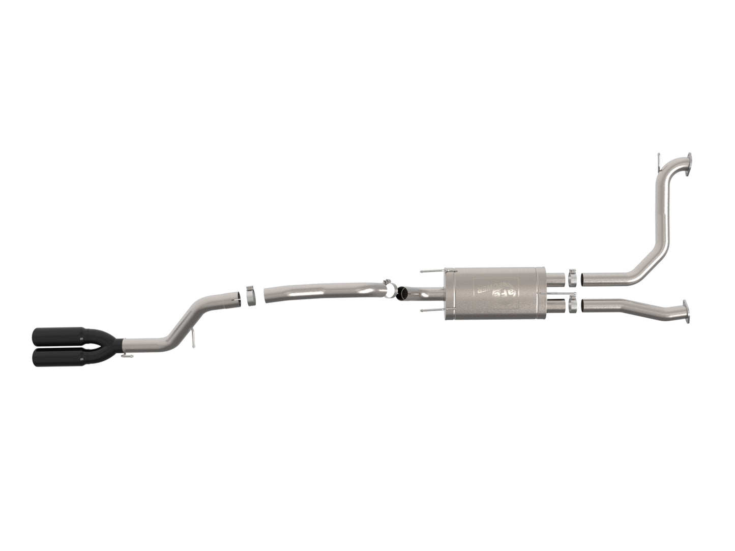 aFe 49-36143-B Cat-Back Exhaust 3in SS Black Tip For Nissan Armada 25-26