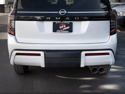 aFe 49-36143-B Cat-Back Exhaust 3in SS Black Tip For Nissan Armada 25-26