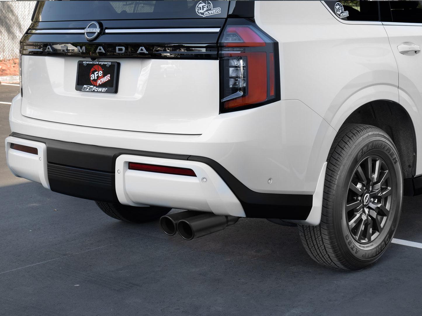 aFe 49-36143-B Cat-Back Exhaust 3in SS Black Tip For Nissan Armada 25-26