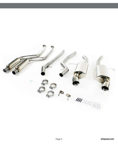 aFe 2.75in SS Cat-Back Exhaust | BMW 335i L6-3.0L N55 E90/E92 (11-12) (49-36306)