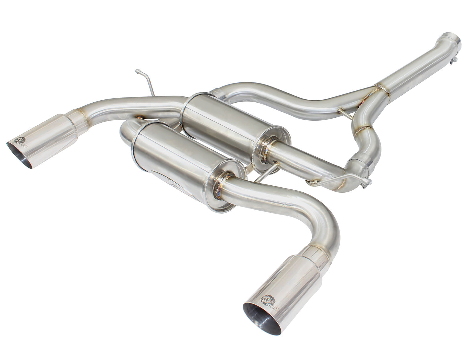 aFe 2.5in SS Axle-Back Exhaust w/ Polished Tip | BMW 335i (12-15) (F30) (49-36325-P)