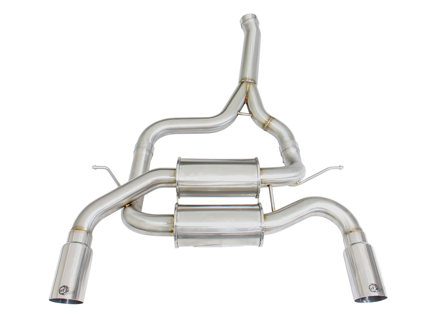 aFe 2.5in SS Axle-Back Exhaust w/ Polished Tip | BMW 335i (12-15) (F30) (49-36325-P)