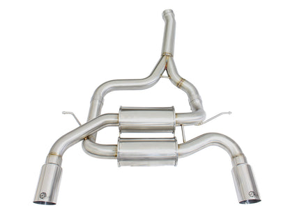 aFe 2.5in SS Axle-Back Exhaust w/ Polished Tip | BMW 335i (12-15) (F30) (49-36325-P)
