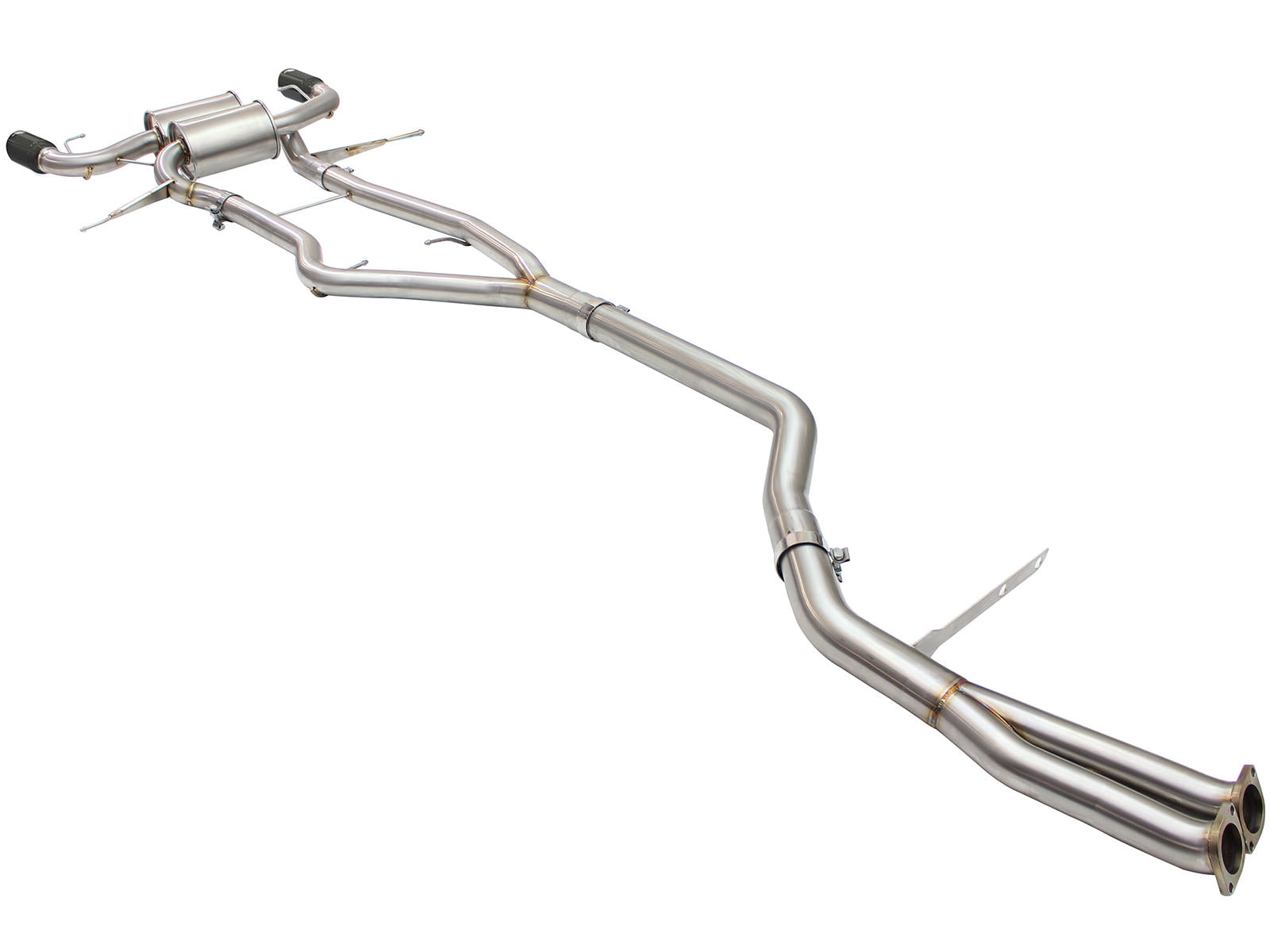 aFe 3in to 2.5in SS Cat-Back Exhaust w/ Black Tip | BMW 335i (E90/E92) (11-13) (49-36328-B)