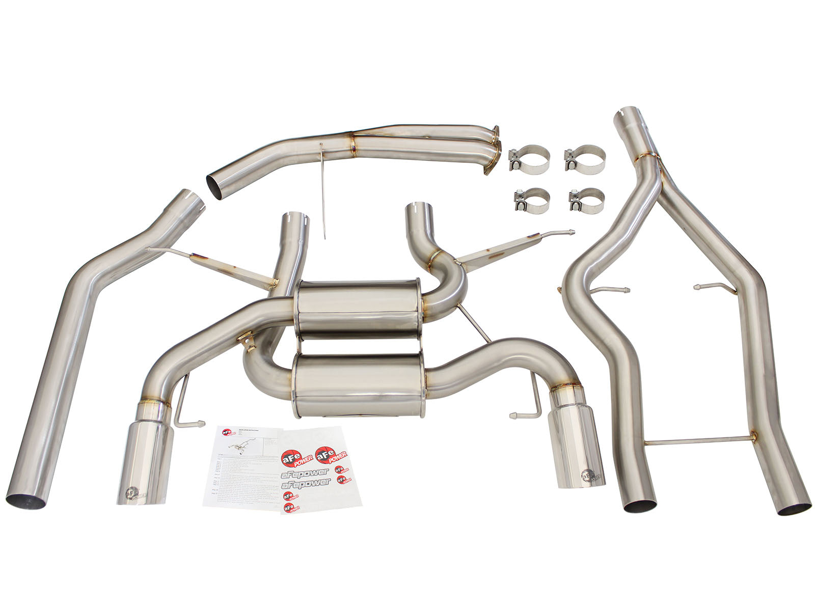 aFe SS 3-2.5in Cat-Back Exhaust | BMW 335i (E90/E92) (11-13) (49-36328-P)