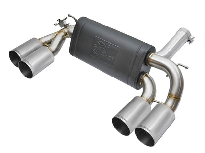 aFe 3in to 2.5in 304 Stainless Steel Axle-Back Exhaust w/ Polished Tip | BMW M2 (16-17) (49-36333-P)