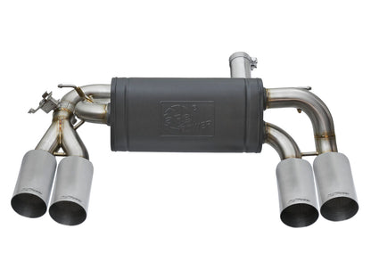 aFe 3in to 2.5in 304 Stainless Steel Axle-Back Exhaust w/ Polished Tip | BMW M2 (16-17) (49-36333-P)