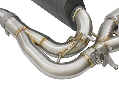 aFe 3in to 2.5in 304 Stainless Steel Axle-Back Exhaust w/ Polished Tip | BMW M2 (16-17) (49-36333-P)