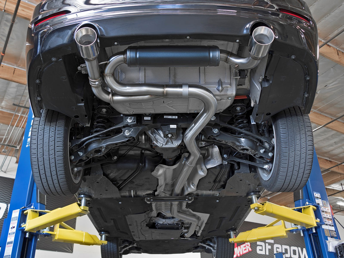 aFe SS Cat-Back Exhaust w/ Polished Tips | BMW 340i/340ix (16-17) (49-36334-P)