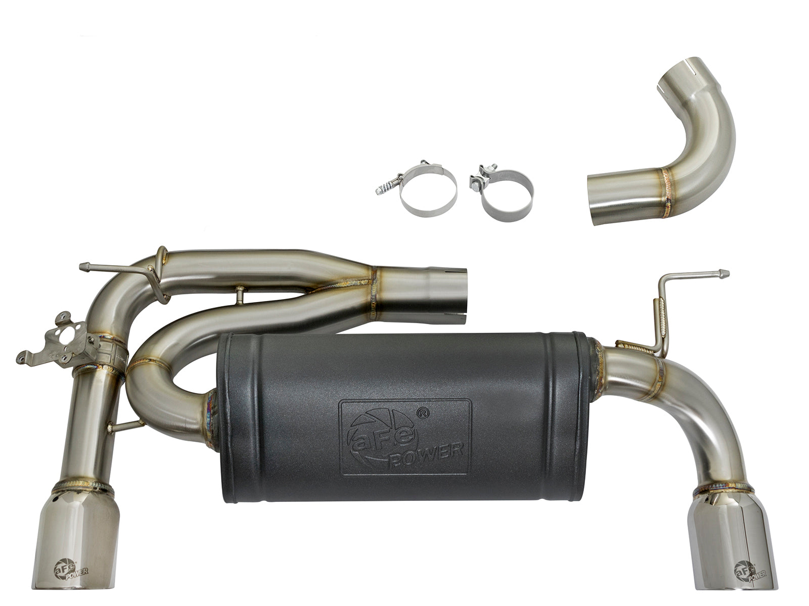 aFe MACH Force-Xp SS Axle-Back Exhaust BMW 340i/440i 3.0L (16-17) (49-36335-P)