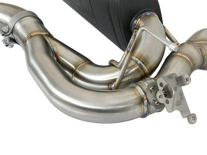 aFe 2.5in SS Axle-Back Exhaust w/ CF Tips | BMW M3/M4 (F80/82/83) (15-19) (49-36338-1C)