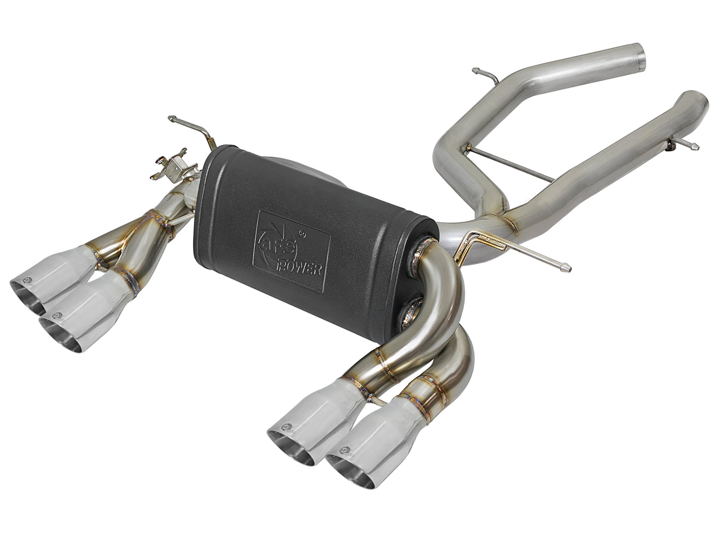 aFe MACH Force-Xp 2-1/2in SS Axle Back Exhaust | BMW M3/M4 (14-20) (49-36338-P)