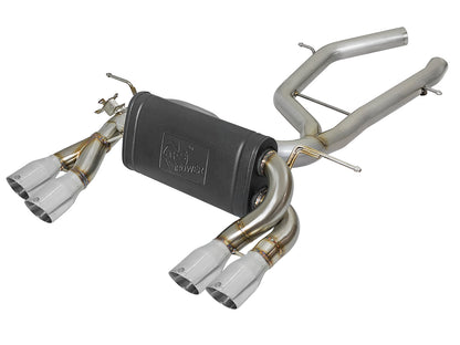 aFe MACH Force-Xp 2-1/2in SS Axle Back Exhaust | BMW M3/M4 (14-20) (49-36338-P)