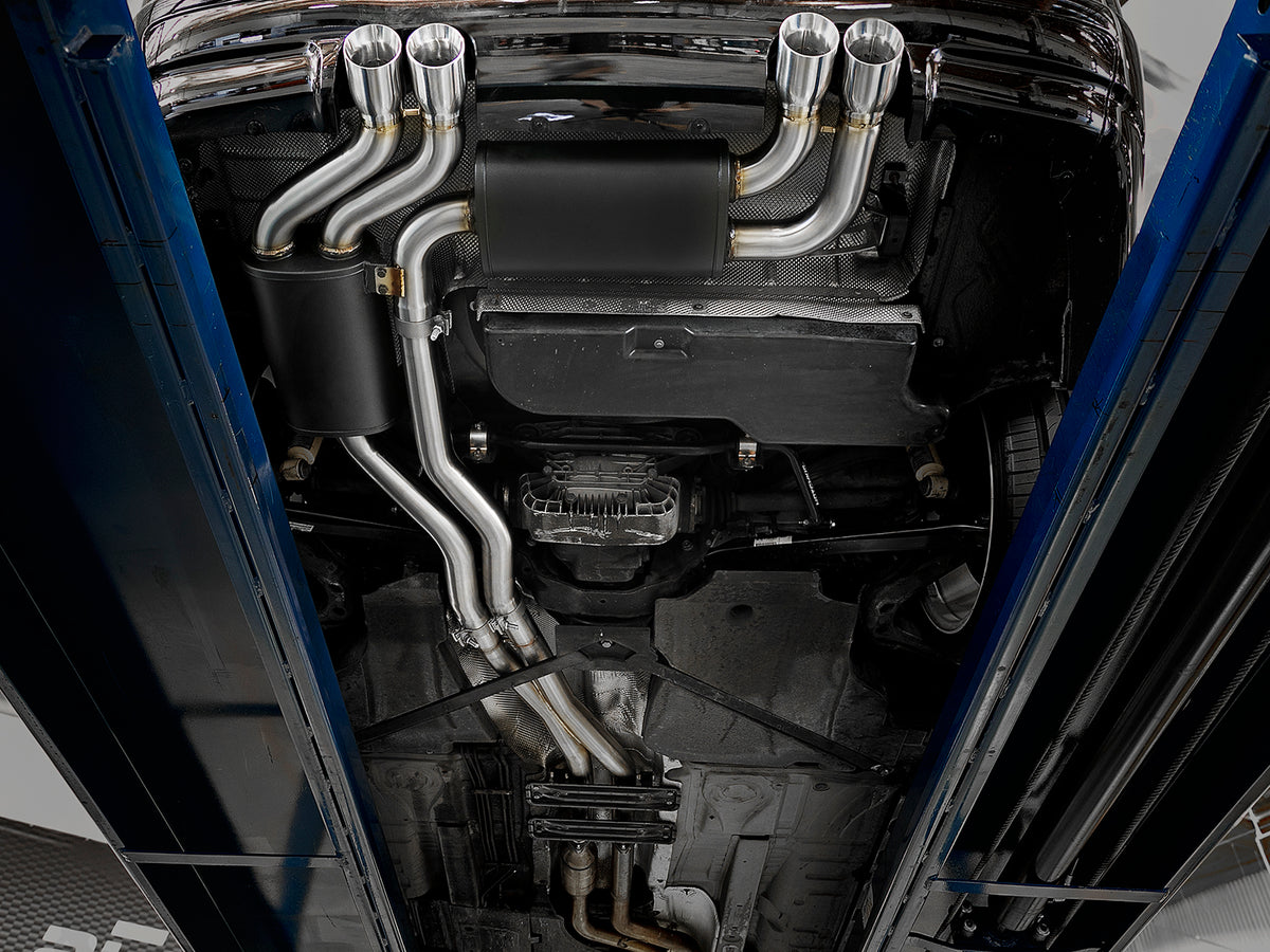 aFe 2.5in 304 Stainless Steel Cat-Back Exhaust w/ Polished Tips | BMW M3 (01-06) (49-36344-P)