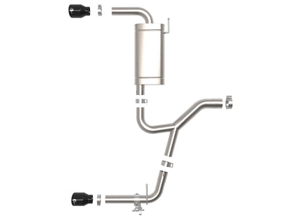 aFe MACH Force-Xp 3-2.1/2in SS Axle-Back Exhaust | BMW X1 (15-21) (49-36349-B)