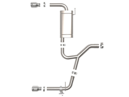aFe MACH Force-Xp 3-2.1/2in SS Axle-Back Exhaust | BMW X1 F48 2.0L Turbo (15-21) (49-36349-P)