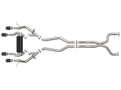 aFe MACH Force-Xp 3in to 2.5in SS Cat-Back Exhaust w/ Carbon Tips | BMW M3 (21-22) (49-36351-C)
