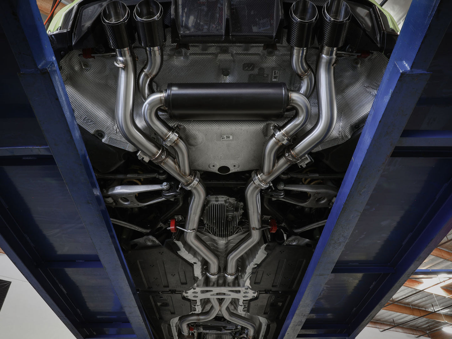 aFe MACH Force-Xp 3in to 2.5in SS Cat-Back Exhaust w/ Carbon Tips | BMW M3 (21-22) (49-36351-C)